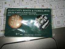 GLAY グレイ / UNITY ROOTS & FAMILY,WAY 非売品缶バッヂ2枚セット TERU 