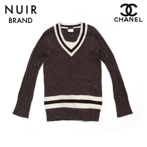 シャネル CHANEL ニット セーター ココマーク ブラウン