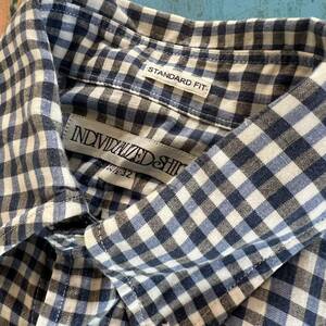 定価29,700円 INDIVIDUALIZED SHIRTS インディビジュアライズドシャツ スタンダード フィット サイズ14 1/2