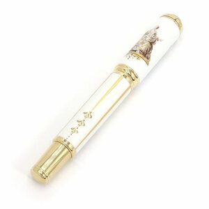 ■ 1円 ～ 正規 中古 レア 美品 ■ MONT BLANC モンブラン ■ パトロンシリーズ ポンパドゥール夫人 万年筆 2001 ■ 750 18K マイセン 白