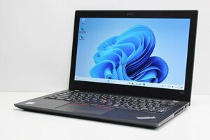 1円スタート ノートパソコン Windows11 Lenovo ThinkPad X280 第8世代 Core i3 SSD256GB メモリ8GB 12.5インチ カメラ 薄型 軽量