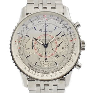 ブライトリング BREITLING A41330/A414G96NP ナビタイマー モンブリラン クロノグラフ デイト 自動巻き メンズ 良品 保証書付き I#136958