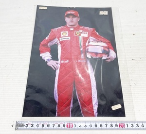 【F1ショップより】　店頭展示品　生写真　2008　Ferrari　ドライバー　ライコネン　