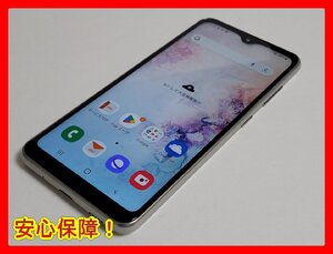 　★【47930WM】 完動品 au SCV46 SAMSUNG Galaxy A20 ホワイト 1円 ! 1スタ !