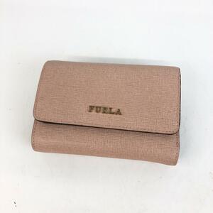 FURLA フルラ 三つ折り財布 ピンク 小物 レディース ブランド コンパクト ウォレット 送料無料