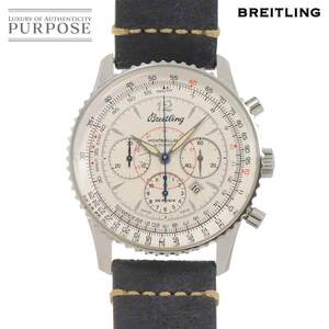 ブライトリング BREITLING ナビタイマー モンブリラン A41030 クロノグラフ メンズ 腕時計 デイト シルバー 自動巻き Navitimer 90262898