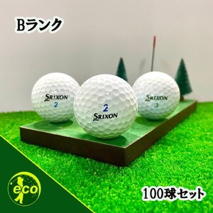 ロストボール スリクソン 各種混合 ホワイト 100球 Bランク 中古 ゴルフボール ロスト SRIXON エコボール 送料無料