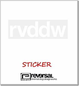 リバーサル reversal rvddw CUTTING STEECA(STICKER) rvbs048-WHITE ステッカー シール カッティング