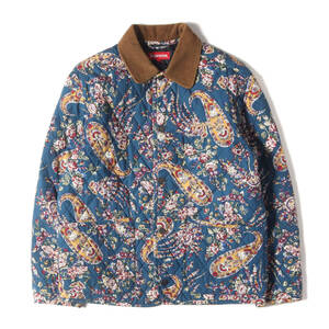 Supreme シュプリーム ジャケット サイズ:S ペイズリー柄 キルティング ジャケット (Quilted Paisley Jacket) ネイビー アウター ブルゾン