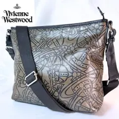 希少 Vivienne Westwood ショルダーバッグ オーブ総柄 カーキ