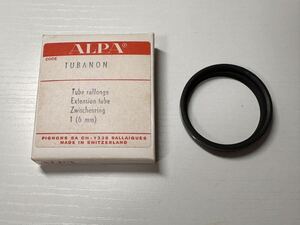 希少 ALPA アルパ アクセサリー TUBANON Extension tube 未使用品！