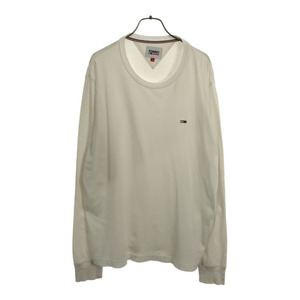 トミージーンズ 長袖 Tシャツ XL ホワイト TOMMY JEANS ロンT メンズ