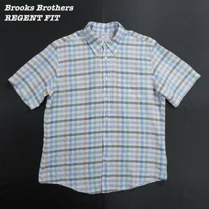 Brooks Brothers REGENT FIT Linen Shirts L SH24092 ブルックスブラザーズ リージェントフィット リネンシャツ リネン ボタンダウンシャツ