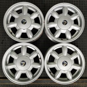 管理番号：W12-4【4本価格】【14x5.5J 4x100 ET+45 ハブ54】マツダMAZDA純正・NA系 ロードスター等・直接引取可能・下取り可能