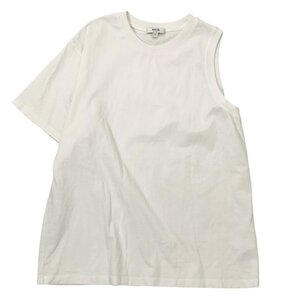 22ss AGOLDE DELLA ASYMMETRIC Tシャツ 定価18,700円 sizeS ホワイト 22030510001030 エーゴールドイー