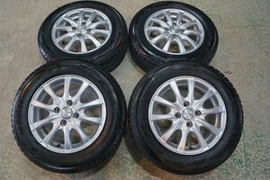 送料無料【中古 SET】175/70R14 175/70-14 ヨコハマ アイスガード IG60 19年 SIBILLA 4H100 5.5J+50 アクア キューブ フィット ヤリス