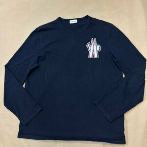 【最安値】MONCLER モンクレール 長袖Tシャツ ロンT ネイビー　XL