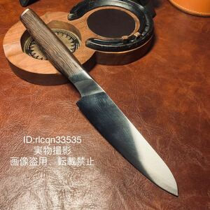 高品質 アウトドアナイフ 包丁刺身包丁 鋼製 薪割り 全長24cm キャンプ 釣り ハイキング　野外登山