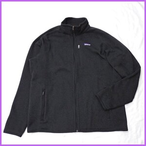 ★Patagonia/パタゴニア ベターセータージャケット メンズXL/ブラック/ストレッチ/フリース裏地/ジップアップ&2027000021