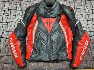 【M】ダイネーゼ　AVRO　D1 レザージャケット　肩肘パッド　４６サイズ　DAINESE　本革　バイク ライディング ライダース