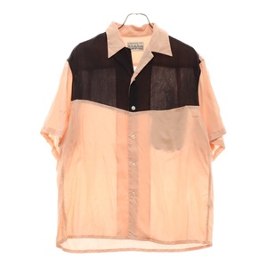 WACKO MARIA ワコマリア 22SS TWO TONE 50S SHIRT (TYPE-1) ツートーン オープンカラーシャツ ピンク