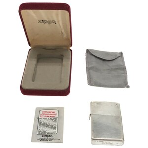 【ZIPPO STERLING】ジッポー 1993 オイルライター 銀 シルバー アメリカ製 人気ブランド MADE IN U.S.A 喫煙具 ケース付き 現状品 J1089