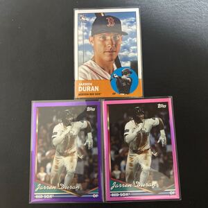 topps MLBカード ジャレン・デュラン 3枚セット RC ルーキーカード ボストン・レッドソックス