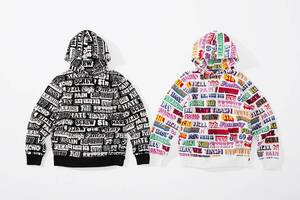 SUPREME HYSTERIC GLAMOUR Text Hooded Sweatshirt