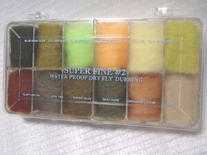 WAPSI Super Fine Dry Fly Dubbing no.2 １２色