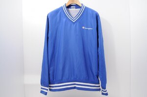 coco 中古 チャンピオンゴルフ Champion メンズ 長袖Vネックプルオーバー XL 青 ブルー 裏地メッシュ レターパックプラス発送可 70184