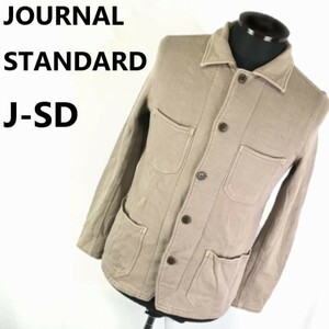 J-SD　JOURNAL STANDARD　春秋　ショートコート　ブルゾン　コットン　日本製　ベージュブラウン　管NO. R2-039