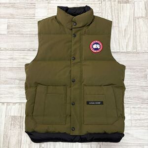 極美品 カナダグース CANADA GOOSE 4133JM ダウンベスト サイズXS カーキ メンズ