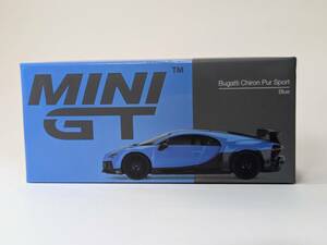 TSM MINI-GT 1/64 Bugatti ブガッティ Chiron シロン PurSport ピュールスポール Blue ブルー (LHD) MGT00379-L 京商 トミカサイズ