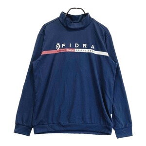 【1円】【新品】FIDRA フィドラ ハイネック 長袖Tシャツ ネイビー系 XL [240101308168]