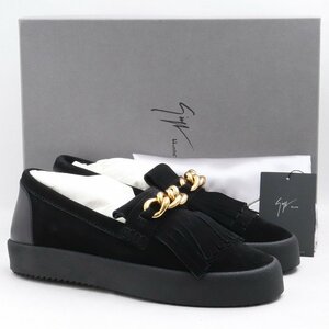 未使用 サイズ44 GIUSEPPE ZANOTTI SNEAKER MAYLONDON CATENA ブラック RU5014VL ジュゼッペザノッティ ローファー