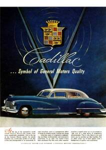 ◆1946年の自動車広告　キャデラック2　Cadillac