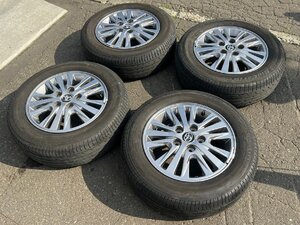 □ トヨタ エスクァイア 15インチ 純正ホイール 5-114.3 6J OFF50 ヨコハマ ブルーアース 195/65R15 4本セット T-1378 ★