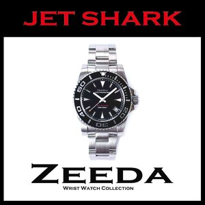 ZEEDA 腕時計 JET SHARK BLK PIANO BLACK（BLK）【正規品】