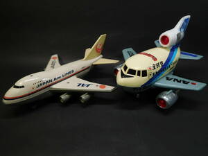 ビッグマシン JAL ANA 全日空 日本航空 フリクション飛行機 日本製 ヨネザワ 米沢玩具 トンカ TONKA 中古品 レア 絶版