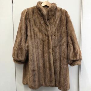 Ermina Fur エルミナファー 高級 毛皮コート ブラウン ミンク アウター ロングコート ファーコート フリーサイズ 