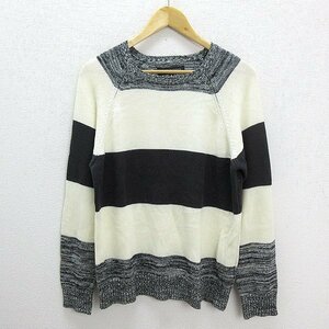 T■シップス/GENERAL SUPPLY SHIPSアクリルセーター■マルチ【S】MENS/細身