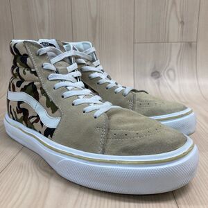 GFK11 VANS ヴァンズ SK8-HI スケートハイ ハイカットスニーカー カジュアルスニーカー ウォーキングスニーカー ベージュ メンズ 29cm