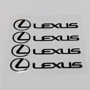 LEXUS 　レクサス　ステッカー　４個組(黒文字） シンプル