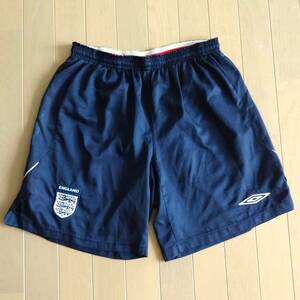 UMBRO イングランド代表 ユニフォーム サッカーパンツ L■アンブロ ENGLAND インナーパンツ付き オーセンティック■ショートパンツ HOME 紺