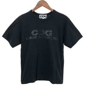 ◆COMME des GARCONS コムデギャルソン CDGロゴプリント 半袖 カットソー サイズ:M◆ ブラック メンズ トップス