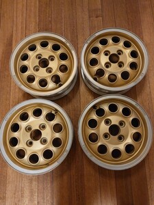 ホンダビート純正ホイール?13X4.5J+35 PCD100 4穴 4本 DYI塗装品 ジャンク リペアベースに　送料全国3000円