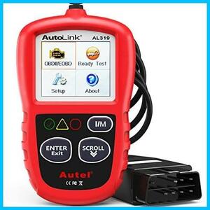 Autel Autolink AL319 OBD2 診断機 故障コードの読み取りと消去 obd車検時エラーチェック用 自動車 診断機