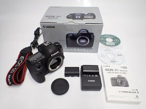 美品 CANON EOS 5D Mark IV マーク4 キヤノン デジタル一眼レフカメラ ボディ バッテリー2個/充電器付 説明書/元箱付 ★ 70393-1