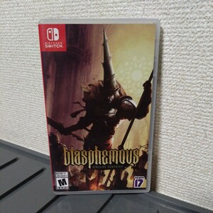 美品　海外版　BLASPHEMOUS DELUXE EDITION ブラスフェマス　デラックスエディション　switch スイッチ　ポスター　ステッカー