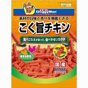 ドギーマン こく旨チキン 緑黄色野菜入り 600g 犬用おやつ